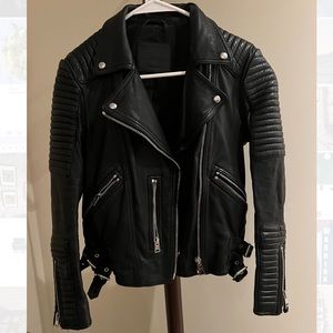All Saints leather jacket size 6